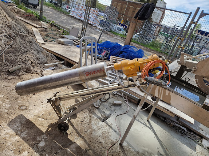 Kernboormachine voor betonboren op locatie